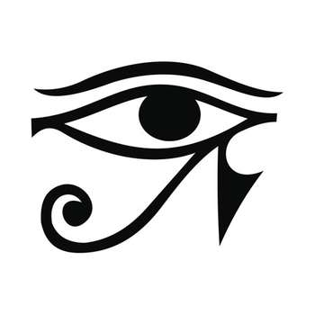 Κλασική απεικόνιση του Αιγυπτιακού Ματιού του Ρα