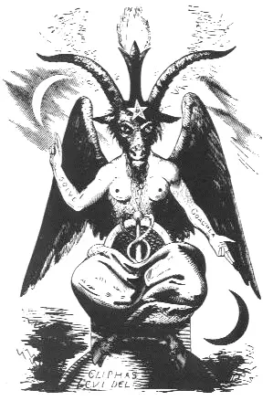 Aπεικόνιση του Μπαφομέτ, από το βιβλίο “Δόγμα και Τυπικό της Υψηλής Μαγείας”